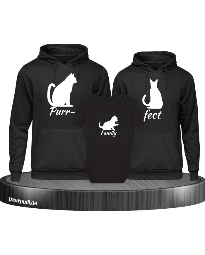 Purrfect Family 3er Set schwarz