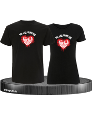 Wunschdatum in römischen Zahlen mit Herz T-Shirt Set