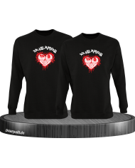 Wunschdatum in römischen Zahlen mit Herz schwarz