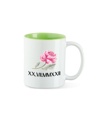 Wunschdatum in römischen Zahlen hellgrün