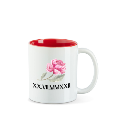 Wunschdatum in römischen Zahlen rot Wunschdatum in römischen Zahlen rot