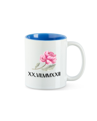 Wunschdatum in römischen Zahlen blau