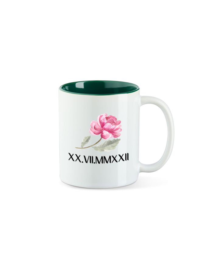 Wunschdatum in römischen Zahlen grün