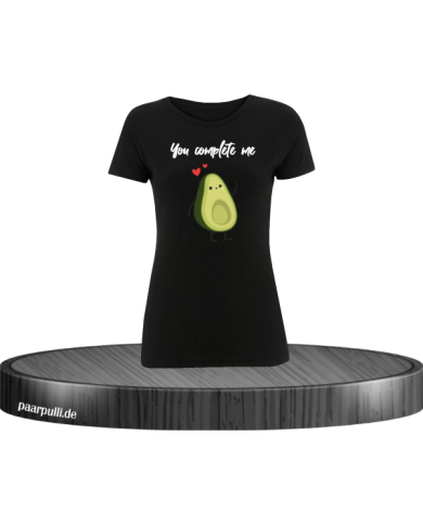 You complete me Damen T-Shirt Größe S schwarz