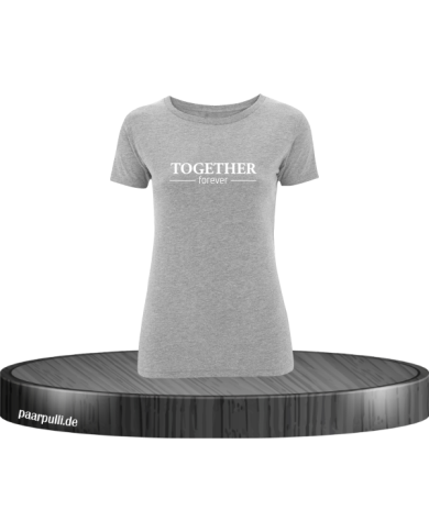 Together Forever Damen T-Shirt grau Größe S