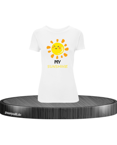My Sunshine Damen T-Shirt weiß Größe M