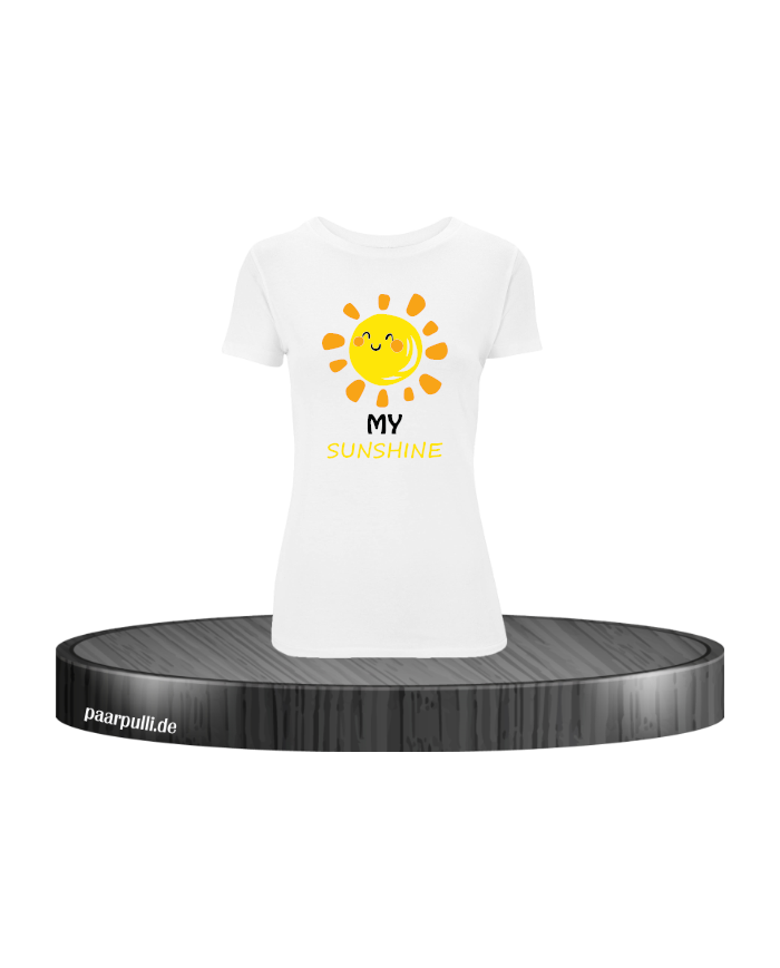 My Sunshine Damen T-Shirt weiß Größe M
