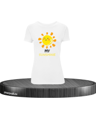 My Sunshine Damen T-Shirt weiß Größe M