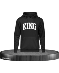King kurvig Herren Hoodie Größe L