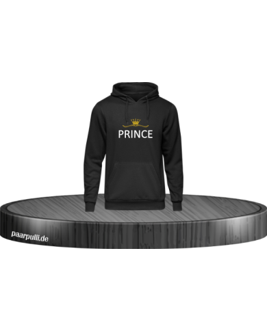 Prince gold Hoodie schwarz in Größe 128