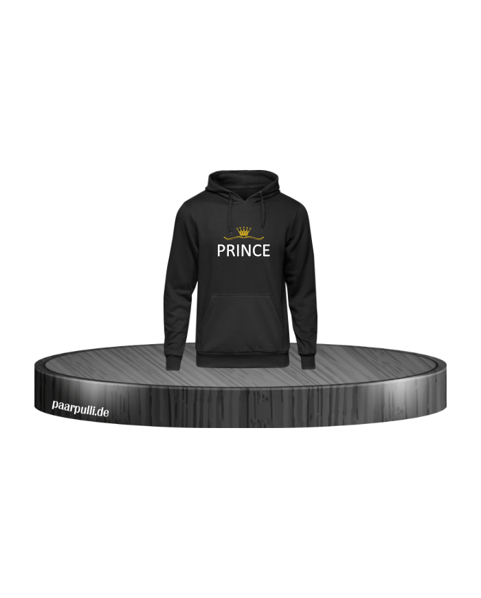 Prince gold Hoodie schwarz in Größe 128