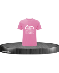 Papa du bist nicht nur der Hammer Kinder T-Shirt rosa Größe 116