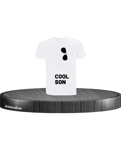 Cool Son Kinder T-Shirt weiß Größe 122-128