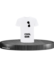 Cool Son Kinder T-Shirt weiß Größe 122-128