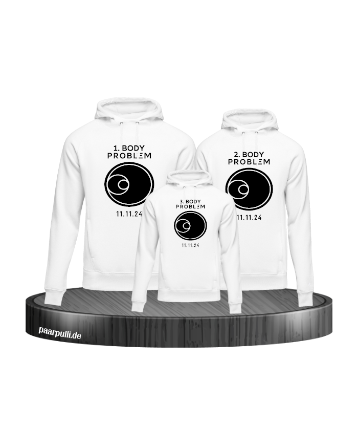 3 Body Problem Hoodie weiß