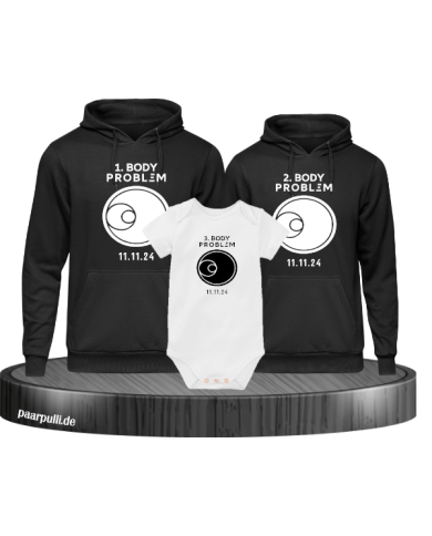 3 Body Problem Hoodie Body schwarz-weiß 3 Body Problem Hoodie Body schwarz-weiß