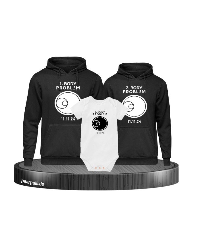 3 Body Problem Hoodie Body schwarz-weiß
