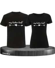 My Better Half Partnerlook TShirts in schwarz