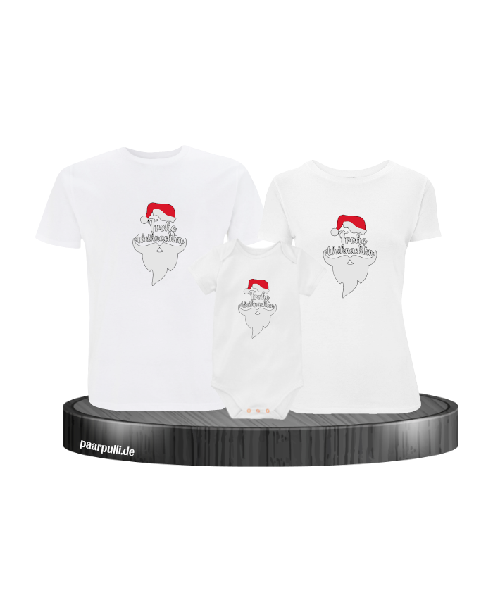 Frohe Weihnachten Comic weiß