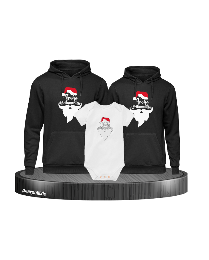 Frohe Weihnachten Comic schwarz-weiß