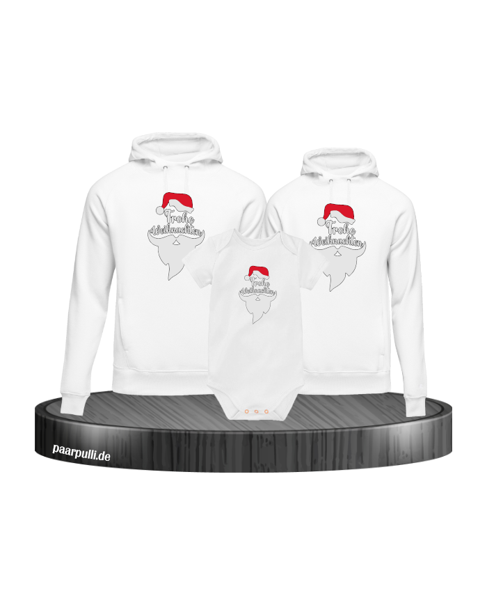 Frohe Weihnachten Comic weiß