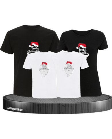 Frohe Weihnachten Comic schwarz-weiß