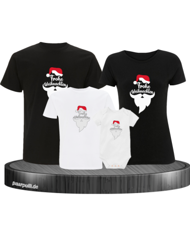 Frohe Weihnachten Comic schwarz-weiß