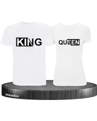 King & Queen T-Shirts mit besonderem Design