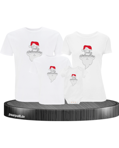 Frohe Weihnachten Comic weiß