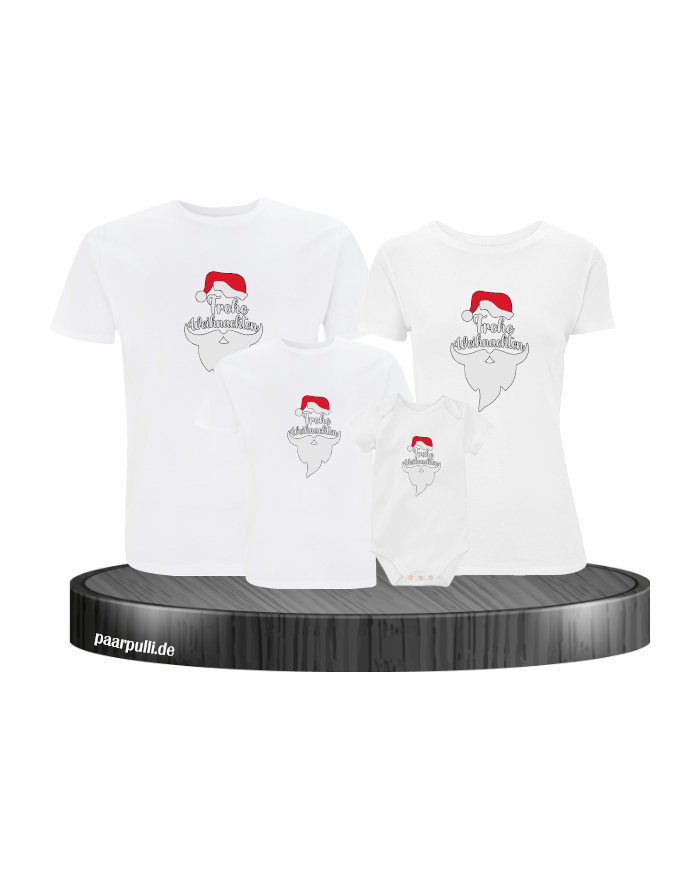 Frohe Weihnachten Comic weiß