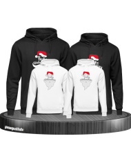 Frohe Weihnachten Comic schwarz-weiß