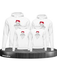 Frohe Weihnachten Comic weiß