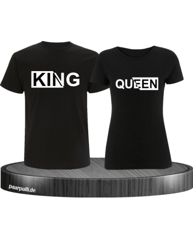 King Queen T Shirts in schwarz