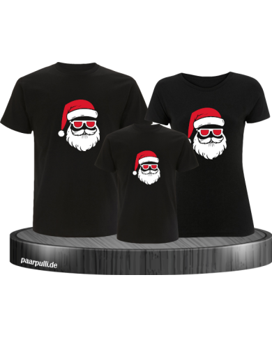 Weihnachtsmann Cool schwarz