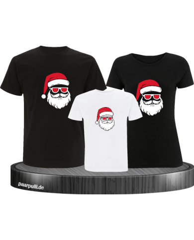 Weihnachtsmann Cool schwarz-weiß