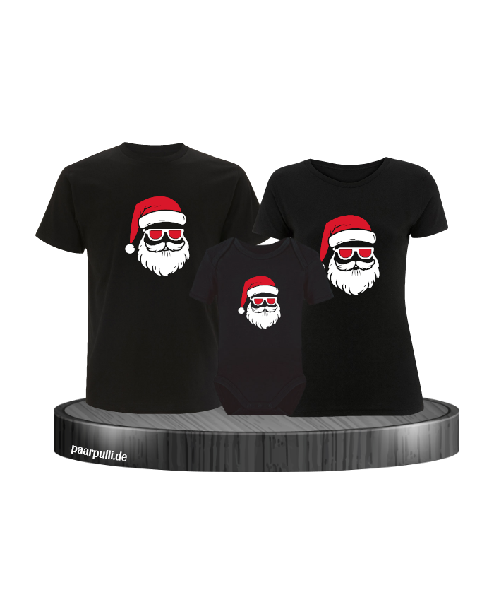 Weihnachtsmann Cool Christmas schwarz