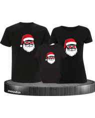 Weihnachtsmann Cool Christmas schwarz