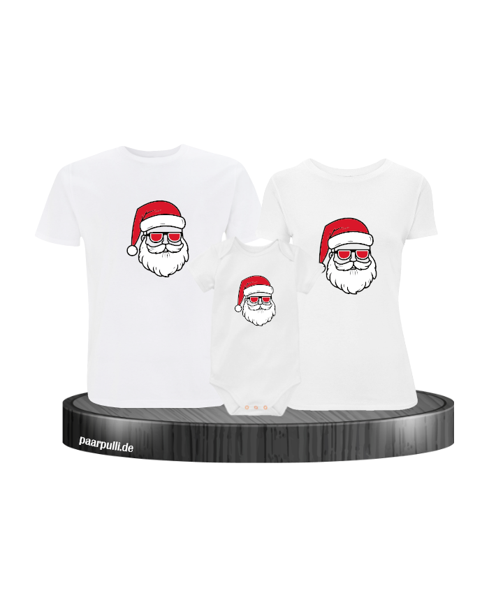 Weihnachtsmann Cool Christmas weiß