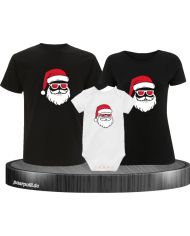 Weihnachtsmann Cool Christmas schwarz-weiß