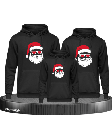 Weihnachtsmann Cool Christmas schwarz Weihnachtsmann Cool Christmas schwarz