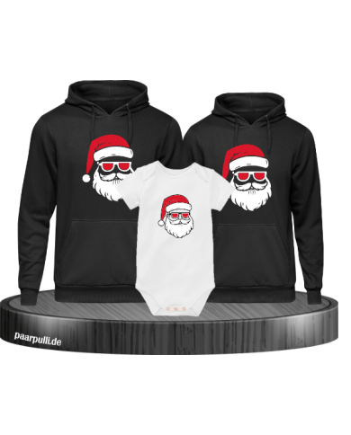 Weihnachtsmann Cool Christmas schwarz-weiß Weihnachtsmann Cool Christmas schwarz-weiß