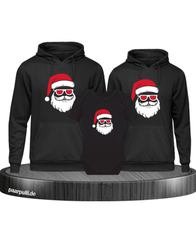 Weihnachtsmann Cool Christmas schwarz Weihnachtsmann Cool Christmas schwarz
