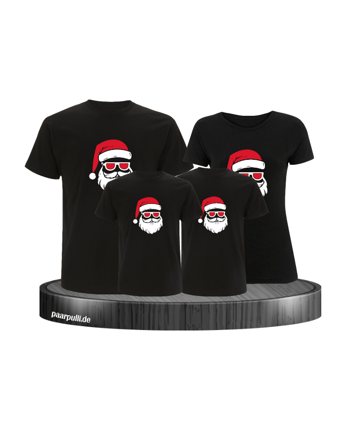 Weihnachtsmann Cool Weihnachten schwarz