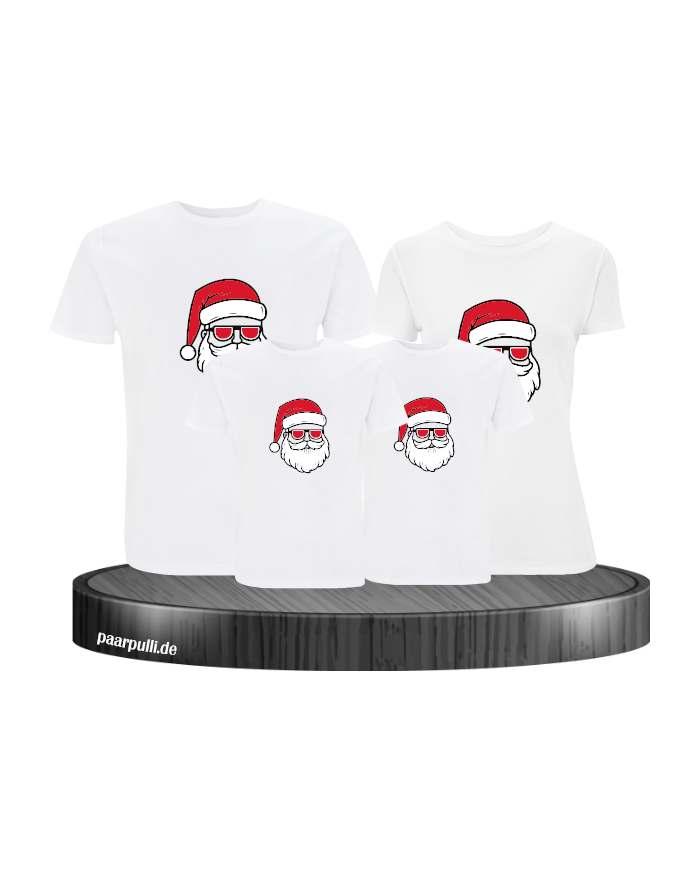 Weihnachtsmann Cool Weihnachten weiß