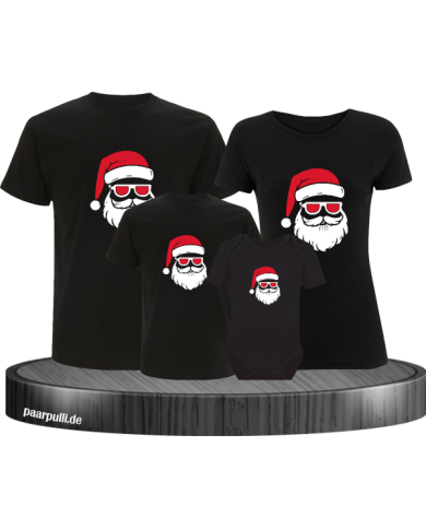 Weihnachtsmann Cool Weihnachten schwarz