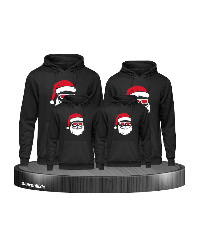 Weihnachtsmann Cool Weihnachten schwarz