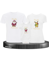 Weihnachten Familie mit Wunschname weiß