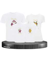 Weihnachten Familie mit Wunschname weiß