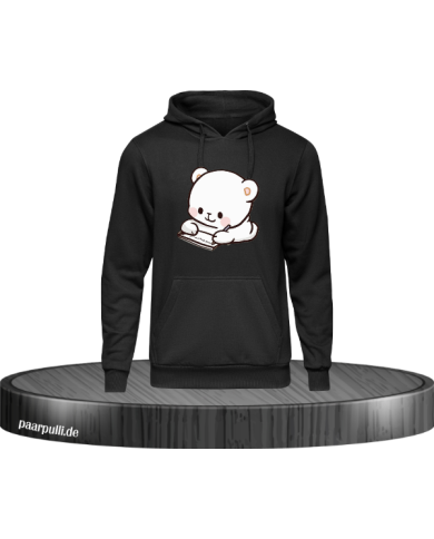 Milk Schreiben Hoodie schwarz Größe S