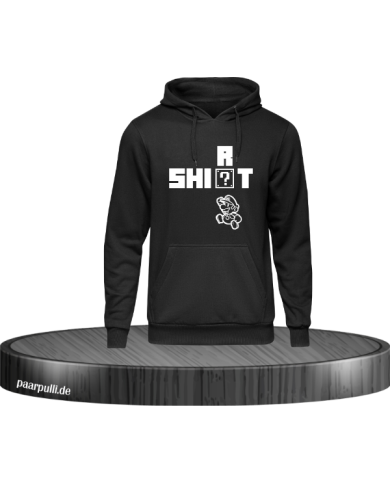 Retro Mario Münze Hoodie schwarz Größe L